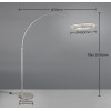 TRIO LIGHTING - AMADOR LED Φωτιστικό Δαπέδου 21W 2400lm Ματ Νίκελ 2300K/3000K/4000K 