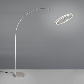 TRIO LIGHTING - AMADOR LED Φωτιστικό Δαπέδου 21W 2400lm Ματ Νίκελ 2300K/3000K/4000K 
