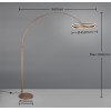 TRIO LIGHTING - AMADOR LED Φωτιστικό Δαπέδου 21W 2400lm Καφέ 2300K/3000K/4000K