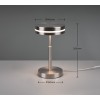 TRIO LIGHTING - Franklin Επιτραπέζιο φωτιστικό LED Νίκελ Ματ ΚΩΔ.-526510107