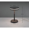 TRIO LIGHTING - Franklin Επιτραπέζιο φωτιστικό LED Ανθρακί ΚΩΔ.-526510142