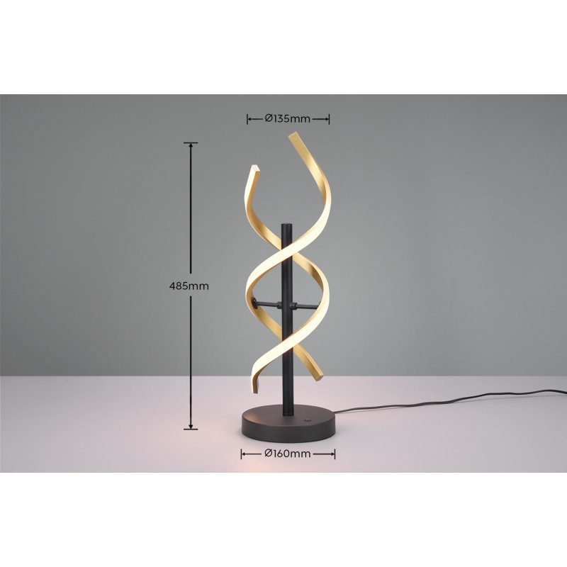 TRIO LIGHTING - Sequence Επιτραπέζιο φωτιστικό LED Χρυσό Ματ-Μαύρο Ματ ΚΩΔ.-541810208