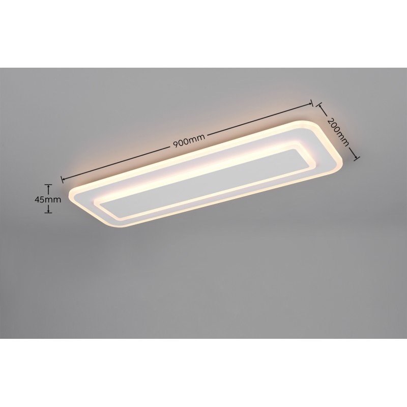 TRIO LIGHTING - RIVA LED Φωτιστικό Οροφής 20W 2300lm 2700K-6500K