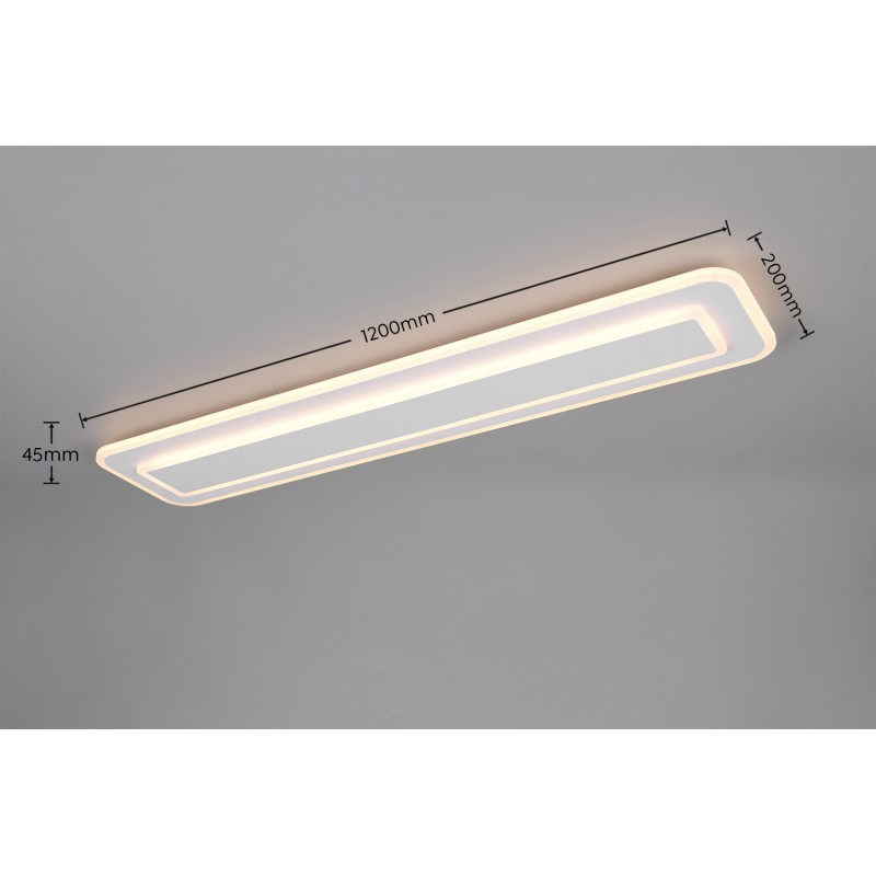 TRIO LIGHTING - RIVA LED Φωτιστικό Οροφής 35W 4100lm 2700K-6500K