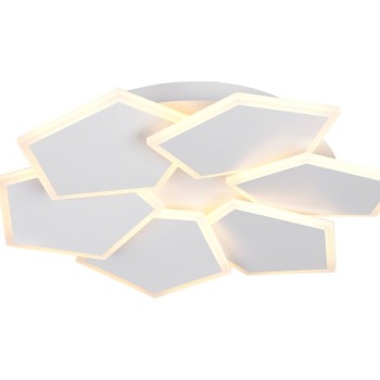 TRIO LIGHTING - ZAYA LED Φωτιστικό Οροφής 34W 3900lm Λευκό Ματ 2700K-6500K