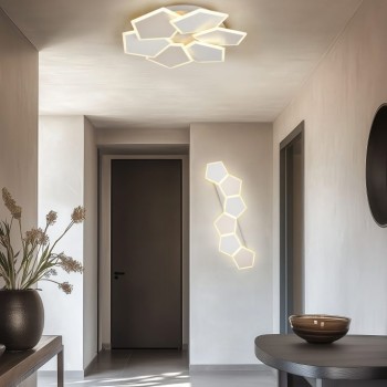 TRIO LIGHTING - ZAYA LED Φωτιστικό Οροφής 34W 3900lm Καφέ 2700K-6500K