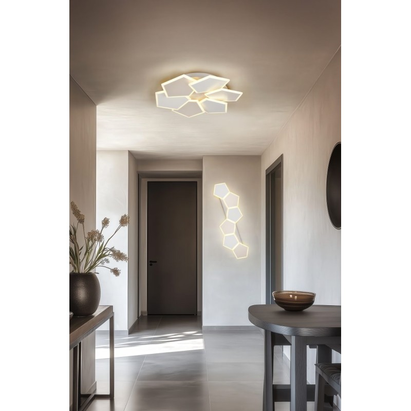 TRIO LIGHTING - ZAYA LED Φωτιστικό Οροφής 34W 3900lm Καφέ 2700K-6500K