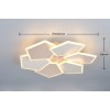 TRIO LIGHTING - ZAYA LED Φωτιστικό Οροφής 34W 3900lm Καφέ 2700K-6500K