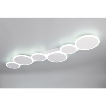 TRIO LIGHTING - OVELA LED Φωτιστικό Οροφής 34W 3900lm Λευκό Ματ 2700K-6500K με Τηλεχειριστήριο
