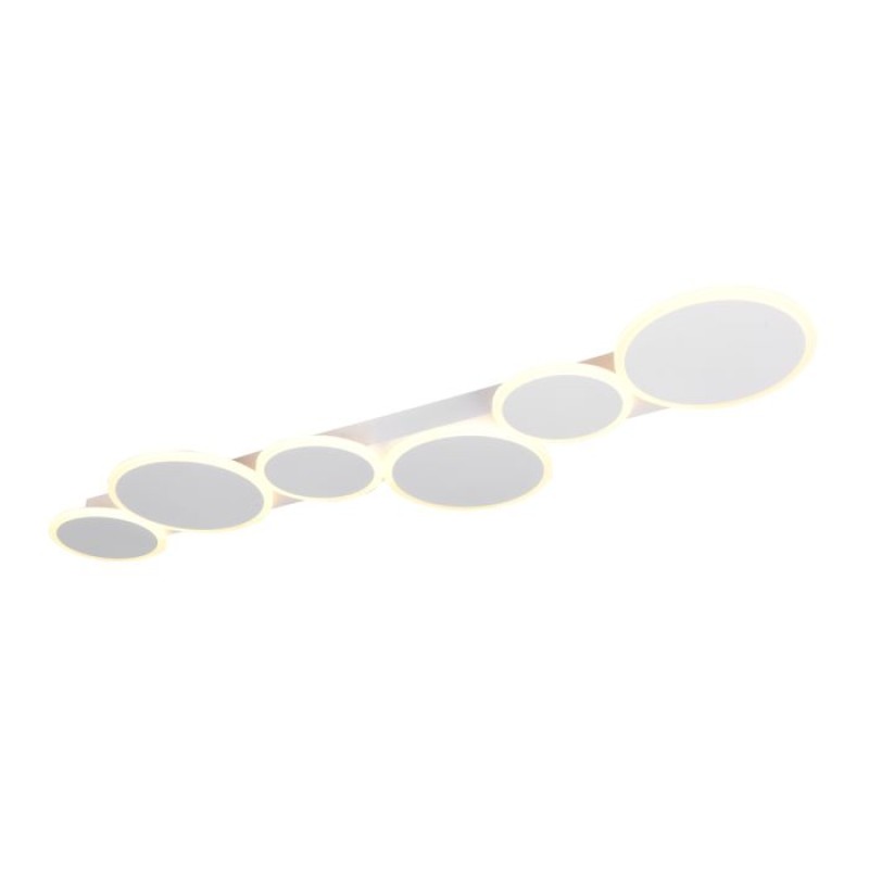 TRIO LIGHTING - OVELA LED Φωτιστικό Οροφής 34W 3900lm Λευκό Ματ 2700K-6500K με Τηλεχειριστήριο
