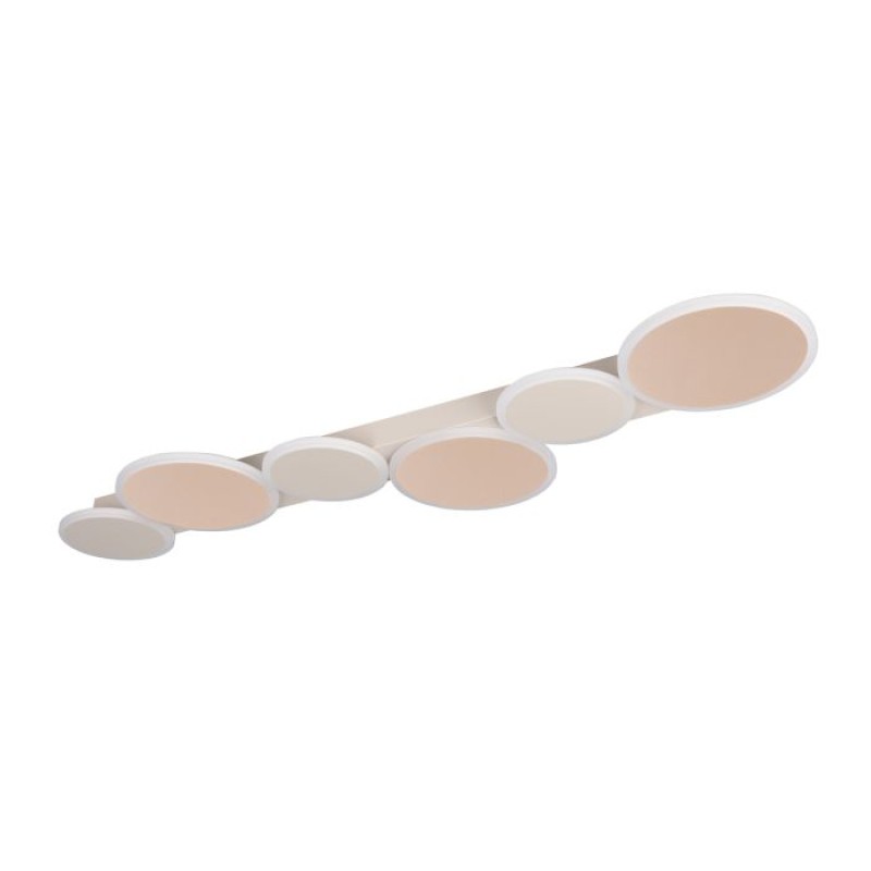 TRIO LIGHTING - OVELA LED Φωτιστικό Οροφής 34W 3900lm Καφέ 2700K-6500K με Τηλεχειριστήριο
