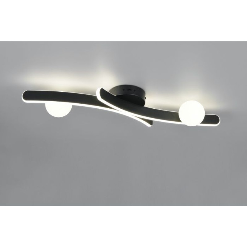 TRIO LIGHTING - NAPOLI LED Φωτιστικό Οροφής Μαύρο 27W 3200lm – 2300K/3000K/4000K