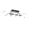 TRIO LIGHTING - Sequence Φωτιστικό οροφής LED Βουρτσιστό Αλουμίνιο-Μαύρο Ματ ΚΩΔ.-641810205