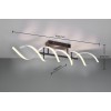 TRIO LIGHTING - Sequence Φωτιστικό οροφής LED Βουρτσιστό Αλουμίνιο-Μαύρο Ματ ΚΩΔ.-641810205