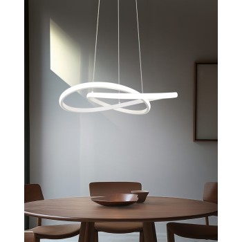 RL Lighting - MANSA Κρεμαστό Φωτιστικό LED 36W 4200lm 4000K Ματ Λευκό