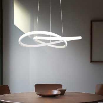 RL Lighting - MANSA Κρεμαστό Φωτιστικό LED 36W 4200lm 4000K Ματ Λευκό