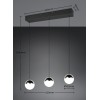 RL Lighting - SENTA Κρεμαστό Φωτιστικό LED 3x5W 2400lm 4000K Μαύρο Ματ ΚΩΔ.-R33553106 