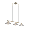RL Lighting - ELUNA Κρεμαστό Φωτιστικό Οξυντέ με Διάφανο Γυαλί 3xE27 ΚΩΔ.-R36523004