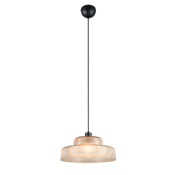 RL Lighting - ABELLA Κρεμαστό Φωτιστικό Κεχριμπαρένιο Γυαλί 1xE27 ΚΩΔ.-R36761013 