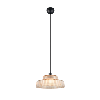 RL Lighting - ABELLA Κρεμαστό Φωτιστικό Κεχριμπαρένιο Γυαλί 1xE27 ΚΩΔ.-R36761013 