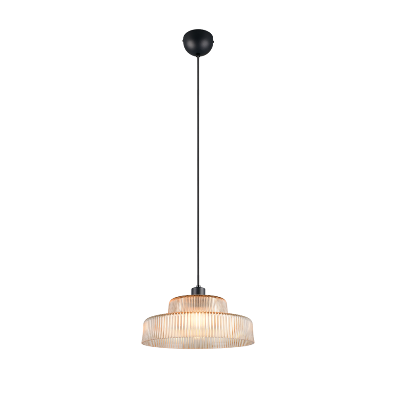 RL Lighting - ABELLA Κρεμαστό Φωτιστικό Κεχριμπαρένιο Γυαλί 1xE27 ΚΩΔ.-R36761013 