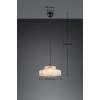 RL Lighting - ABELLA Κρεμαστό Φωτιστικό Κεχριμπαρένιο Γυαλί 1xE27 ΚΩΔ.-R36761013 