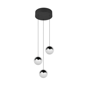 RL Lighting - SENTA Κρεμαστό Φωτιστικό LED 3x5W 2400lm 4000K Μαύρο Ματ ΚΩΔ.- R33553306