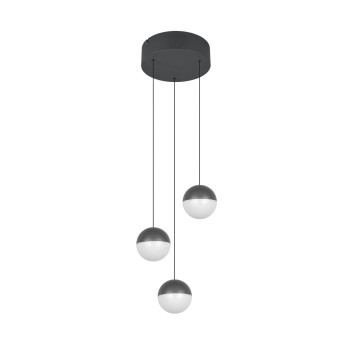 RL Lighting - SENTA Κρεμαστό Φωτιστικό LED 3x5W 2400lm 4000K Ανθρακί ΚΩΔ.-R33553342