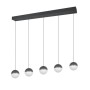 RL Lighting - SENTA Κρεμαστό Φωτιστικό LED 5x5W 4000K Ανθρακί ΚΩΔ.-R33555142