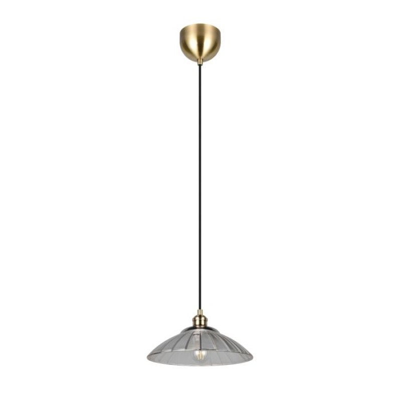 RL Lighting - ELUNA Κρεμαστό Φωτιστικό E27 Οξυντέ με Διάφανο Γυαλί ΚΩΔ.-R36521032 