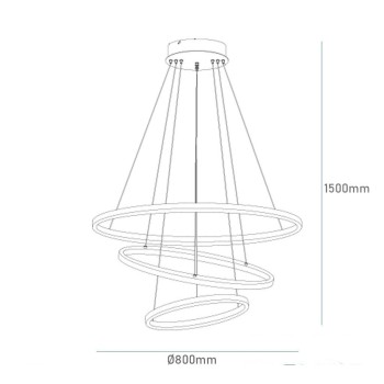 TRIO LIGHTING - Aaron Κρεμαστό φωτιστικό LED 3000 - 6000K ΚΩΔ.-352710342
