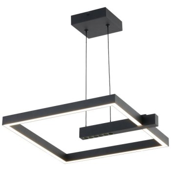 Spotlight - ΚΡΕΜΑΣΤΟ ΦΩΤΙΣΤΙΚΟ LED 24W 3000K ΜΑΥΡΟ ΤΕΤΡΑΓΩΝΟ