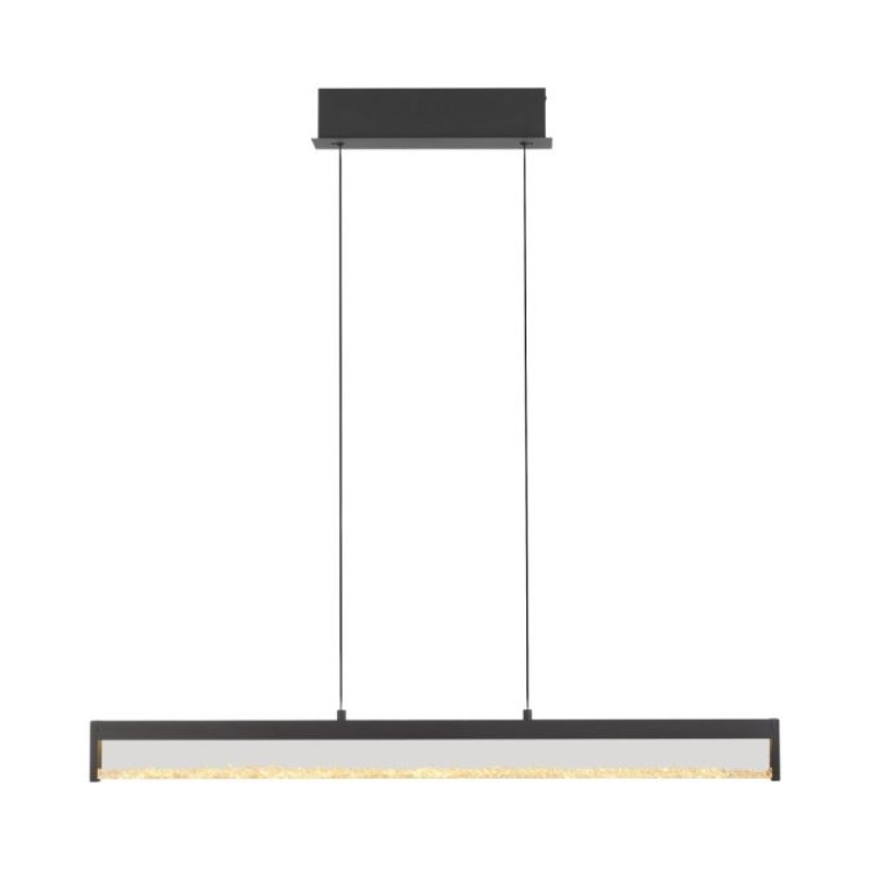 JUST LIGHT.-SPLENDA Κρεμαστό Φωτιστικό LED, Μαύρο, Touch Dimmer, CCT 2700-5000K