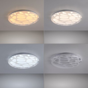 JUST LIGHT.-ART PLAFO Φωτιστικό Οροφής LED, Λευκό, Dimmable, CCT 2700-6500K