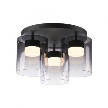 JUST LIGHT.-ELIO Φωτιστικό οροφής LED, μαύρο ΚΩΔ.-SL14041-18