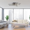 JUST LIGHT.-AKUSTIKA LED Φωτιστικό Οροφής LED, μαύρο με φυσικό ξύλο δρυός, με ακουστικό πάνελ ΚΩΔ.-SL14051-79
