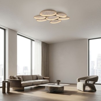JUST LIGHT.-MOONBRAKER Φωτιστικό Οροφής LED, Sand, 3000K, Dimmable Switchmo