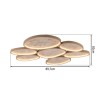 JUST LIGHT.-MOONBRAKER Φωτιστικό Οροφής LED, Sand, 3000K, Dimmable Switchmo