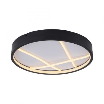 JUST LIGHT.-MIKADO Φωτιστικό οροφής LED, μαύρο ΚΩΔ.-SL14091-18