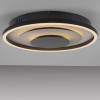 JUST LIGHT.-GLITTY Φωτιστικό Οροφής LED, Μαύρο Ματ, Glitter Εφέ, 3000K, 22W