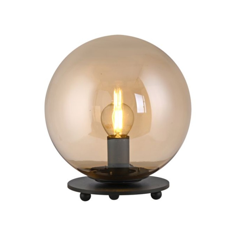 JUST LIGHT.-SHINY Επιτραπέζιο Φωτιστικό E14, Amber Γυαλί