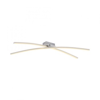 JUST LIGHT.-SIMON Φωτιστικό οροφής LED, ασημί ΚΩΔ.-SL14726-55