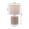 JUST LIGHT.-ROOT Επιτραπέζιο Φωτιστικό E14, Όψη Τραβερτίνη, 25W