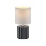 JUST LIGHT.-LINX Επιτραπέζιο Φωτιστικό E14, Γκρι, Λευκό Υφασμάτινο Καπέλο