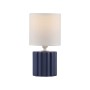 JUST LIGHT.-LINX Επιτραπέζιο Φωτιστικό E14, Μπλε, Λευκό Υφασμάτινο Καπέλο