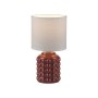JUST LIGHT.-BLOOP Επιτραπέζιο Φωτιστικό E14, Κόκκινο, Λευκό Υφασμάτινο Καπέλο