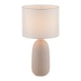 JUST LIGHT.-PINE Επιτραπέζιο Φωτιστικό E14, Sand, Λευκό Υφασμάτινο Καπέλο