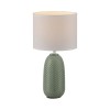 JUST LIGHT.-PINE Επιτραπέζιο Φωτιστικό E14, Πράσινο, Λευκό Υφασμάτινο Καπέλο E14