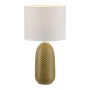 JUST LIGHT.-PINE Επιτραπέζιο Φωτιστικό E14, Κίτρινο Κάρυ, Λευκό Υφασμάτινο Καπέλο E14