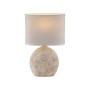 JUST LIGHT.-LIVA Επιτραπέζιο Φωτιστικό E14, Βανίλια, Λευκό Υφασμάτινο Καπέλο